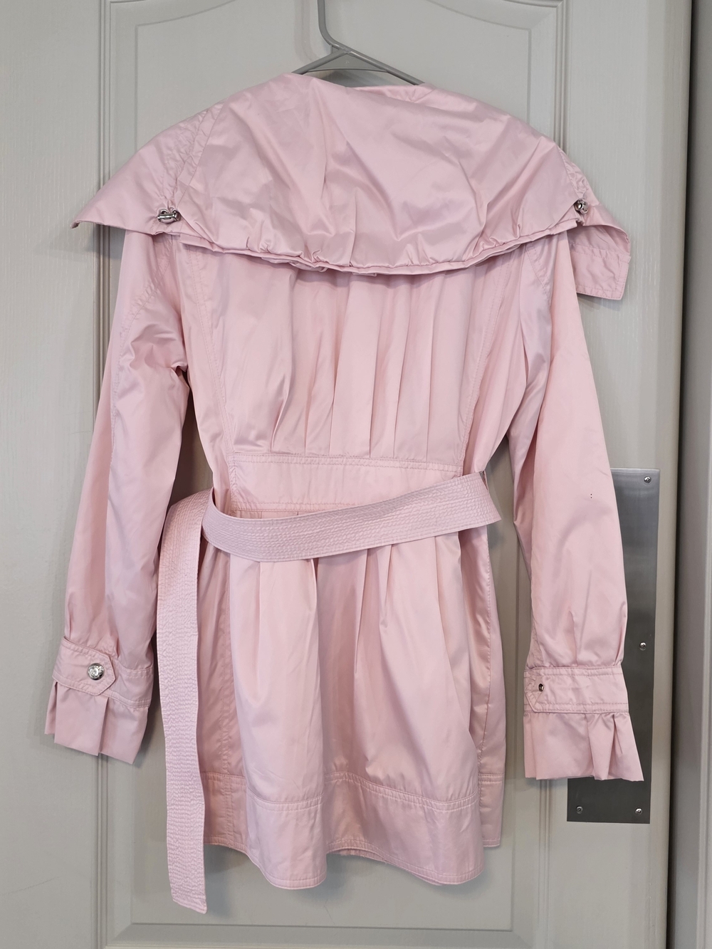 Laundry By Shelli Segal Soft Pink Belted Trench Coat - Picture 2 of 7